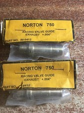 NORTON COMMANDO INTERSTATE ROADSTER 750 RACING  EXHAUST VALVE GUIDES +4  X2