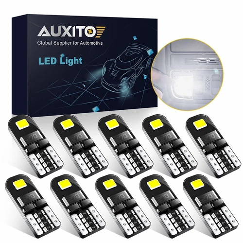 AUXITO T10 LED License Plate Light Bulbs 6000K Super Bright White 168 2825 194