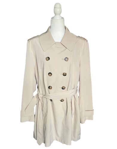 London Fog Double Breasted Belted Trench Coat Wom… - image 1