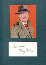 Stacy Keach AUTHENTIC autograph, signed card mounted