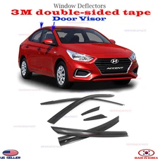 Door Visor Vent Shade Rain Window Guard for Hyundai Accent Sedan 2018-2022⭐6pcs⭐