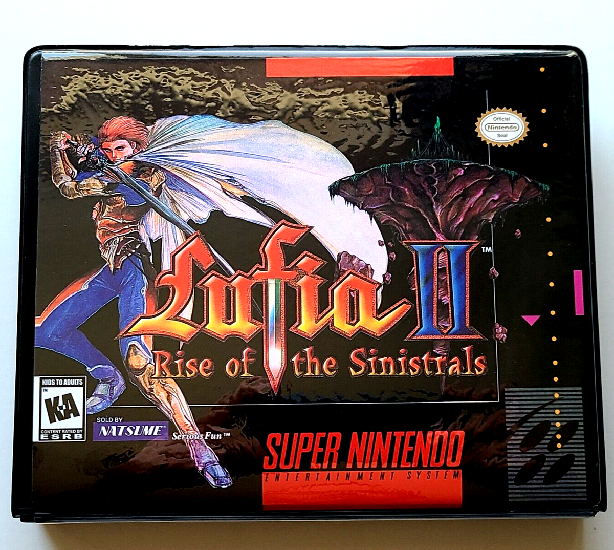 Lufia II Rise of the Sinistrals CASE Super Nintendo SNES Box BEST