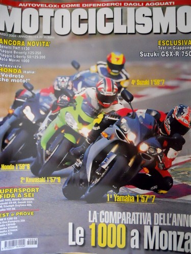 Motorrad 3 2004 Exklusiv Suzuki GSX R 750. Test BMW R, Pampera 250 [Q76]