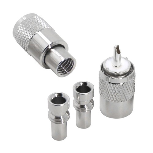 PL259 UHF Coax Connector Male Plugs for RG8X RG59 RG8 Coaxial Cable - Zdjęcie 4 z 7