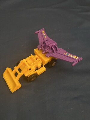 1993  Hasbro Transformers Generation 2 SCRAPPER  G2 devastator yellow Incomplete