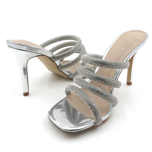 Glaze Women Rhinestone Embellished Slip-On 3.5 Inch Heels - 第 1/19 張圖片
