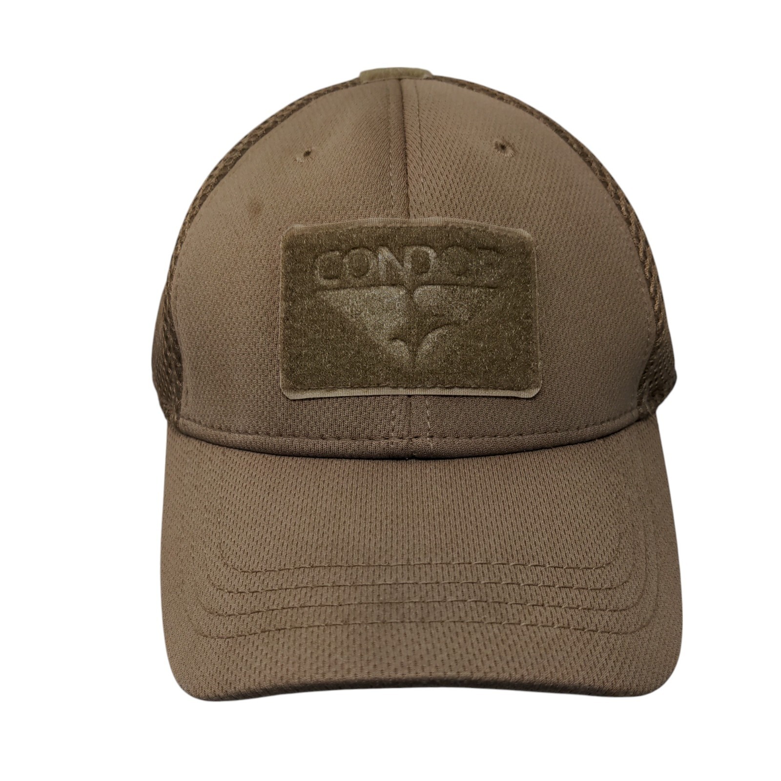 Condor Patch Fitted Mesh Back Hat Brown L/XL Vent… - image 1