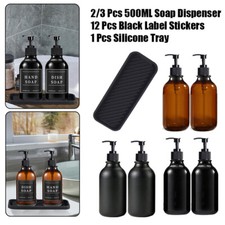 2/3PCS 500ml Hand Dish Soap Dispenser Pump Lotion Bottle For Shower Gel Shampoo