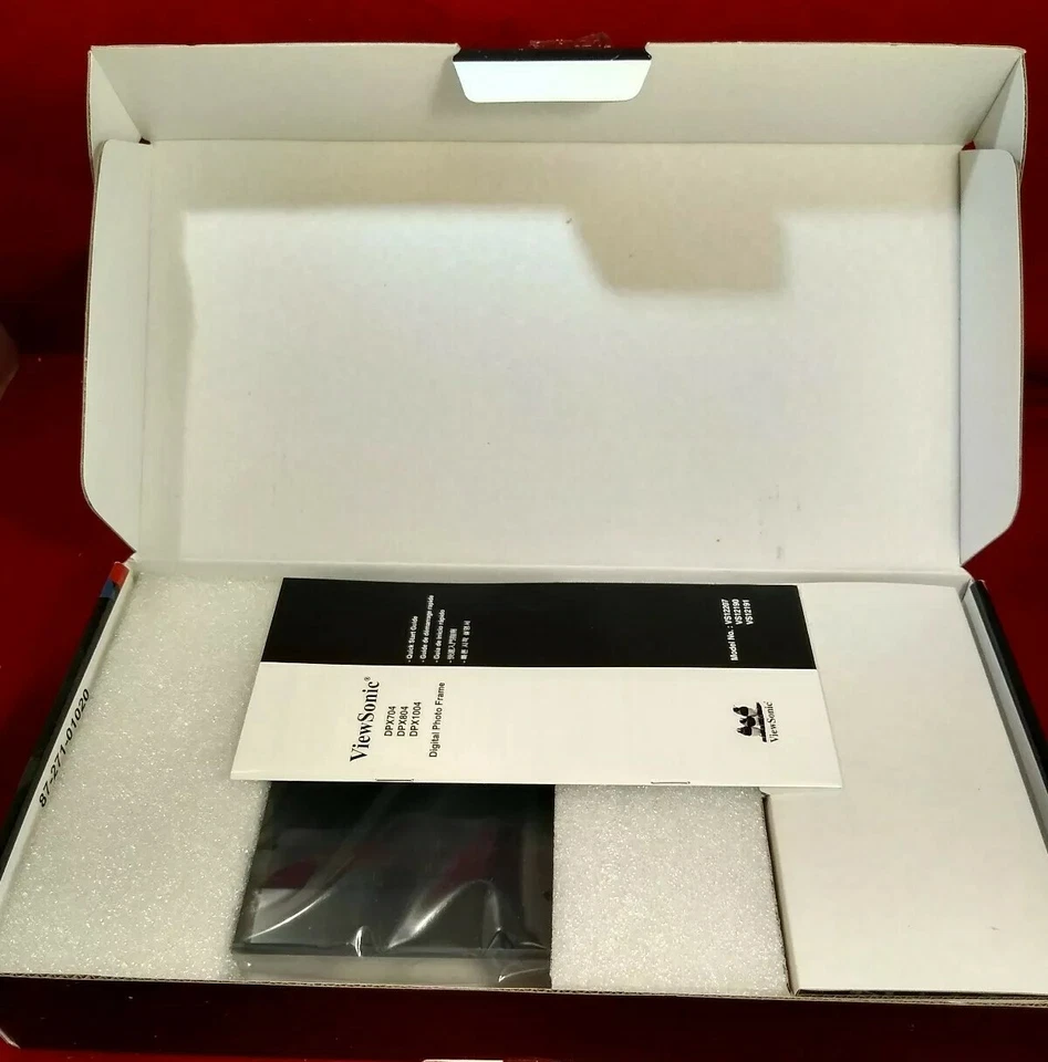 NIB Black ViewSonic 7" Digital Photo Frame High Resolution Digital Screen  - Image 2 of 4