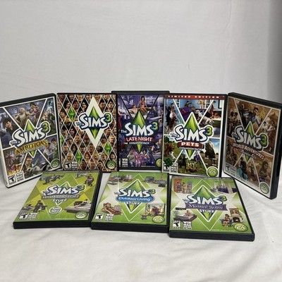 The Sims 3 base game + Expansion Packs + Stuff Packs - Windows XP/Vista/7