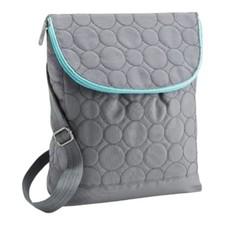 Thirty-One Gifts Vary You Quilted Backpack Purse Gray Blue LNC