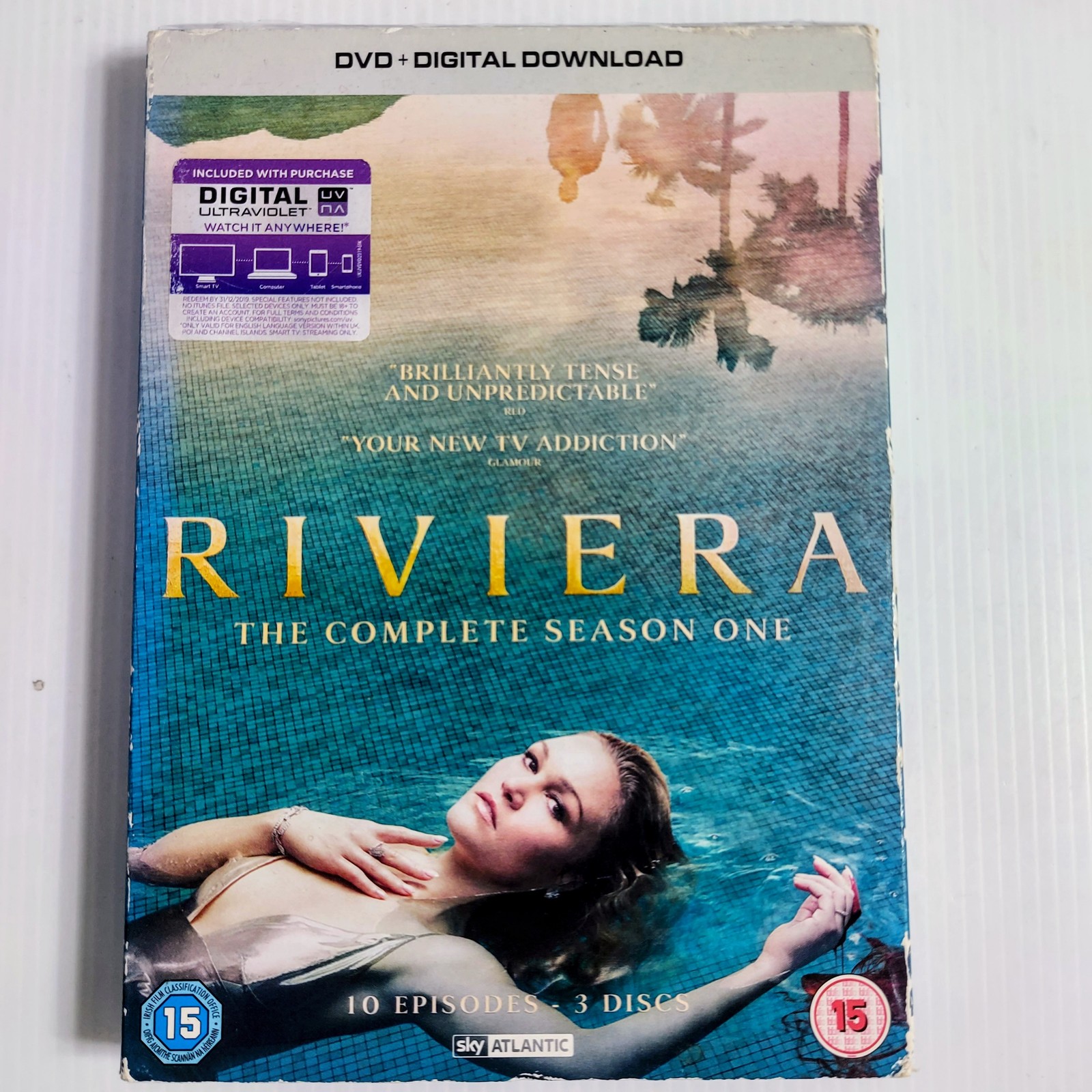 Riviera The Complete Season One DVD Julia Stiles Sky Atlantic Crime Drama