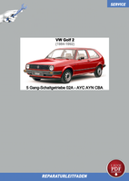 PDF VW Golf 2 1984-1992 Reparaturanleitung 5 Gang Getriebe 02A - AYC AYN CBA