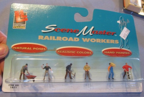Life Like 1611 HO Scene Master Railroad Workers pintado a mano (juego de 6) nuevo en muy buena condición | Zustand: New