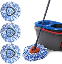 Spin Mop Replacement Heads Compatible with Rinseclean 2 Tank Mop System
