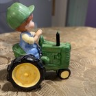 John Deere porcelain figurine "You're On The Right Track" 1999 boy on tractor — photo 6