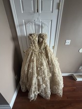 Morilee by Madeline Gardner gold/champagne gown in size 10.