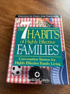 NEW The 7 Habits Of Highly Effective Families Conversation Cards From Table Talk