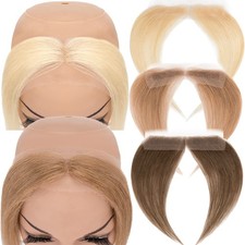 FULL Lace Frontal Hairline Hair Women Toupee Hairpiece 8A Remy Human Hair Topper