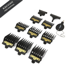 Hair Clipper Guards Guide Combs, 8 Pcs Cutting Black