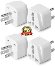 500 Pcs EU To US American Adapter Plug Converter Euro Asia to USA  387.00