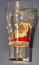 Coca-Cola Santa Glass