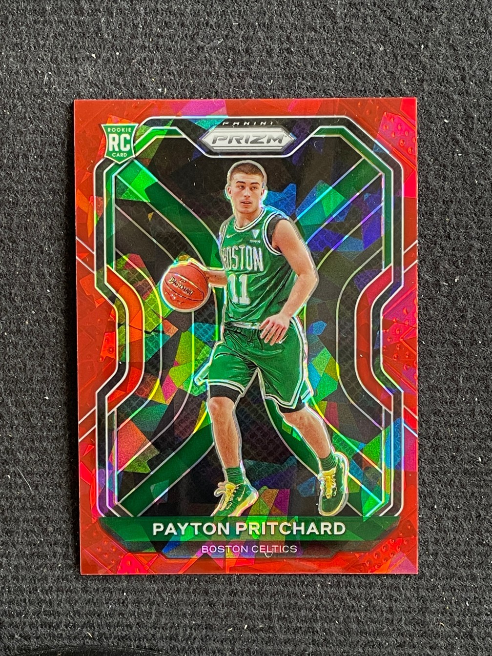 Payton Pritchard 2020-21 Panini Prizm Red Cracked Ice Prizm RC #257