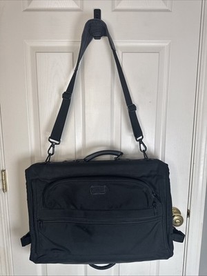 TUMI Garment Bag Black Suiter Shoulder Strap Alpha Folding Carry On