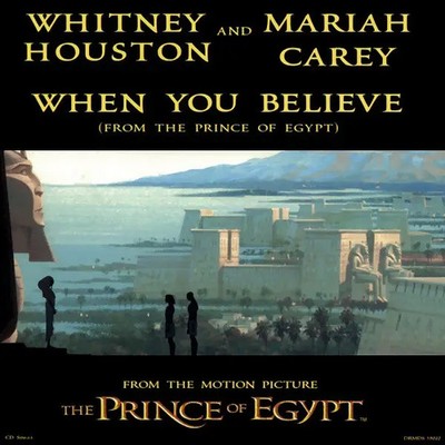 CD SINGLE Whitney Houston And Mariah Carey When You Believe (From The Prince Of