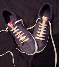 Tommy Hilfiger Harlow  Men Sneakers Denim Canvas Blue  Casual Shoes Preowned Exc