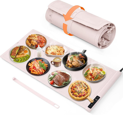 Extra Large Electric Warming Mat - 36''x16'', 9 Heat Settings for Events