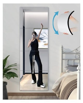 Shatterproof Wall Mirror Full Length for Bedroom, Acrylic Gym Mirrors For Hom...
