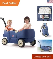 Wagon for Two Plus, Kids Ride On Toy, Stroller Substitute, Includes Seat Belt...
