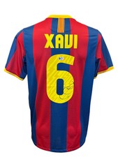 XAVI HERNANDEZ SIGNED FC BARCELONA 2010/11 UCL HOME SHIRT (ACG CERT AG17259)