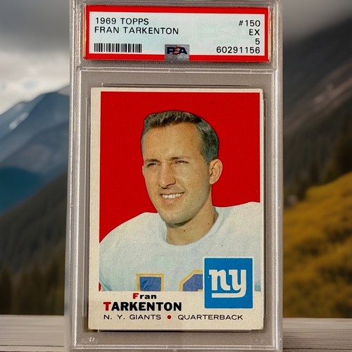 1969 Topps Fran Tarkenton #150 PSA 5 EX HOF Graded Hall of Famer VINTAGE QB ‘69