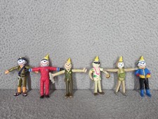 Lot of 6 Vintage Jack In The Box Figure pre-owned Bendable Figurine Toys