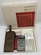Hewlett-Packard HP 41CV Calculator With Outer Box Manual And Accessories.