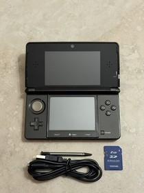 Nintendo 3DS Console Black Edition With Charger US SELLER Excellent Condition