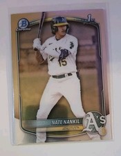 Nate Nankil 1st Chrome Bowman 2025 Topps Bowman Chrome Baseball