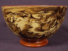 VERY RARE circa 1840 MARBLED AGATE WARE 6  BOWL MOCHA WARE MOCHAWARE MINT