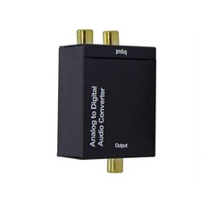 RCA to Optical Audio ADC 96KHz 24-bit Sampling Aluminum Body for Laptop/Receiver