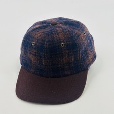 Vintage Headshots Hat By KC Caps Adjustable Wool Plaid 90’s Outdoor Hunting