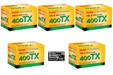 Kodak Tri-X TX 400 Black and White Negative Film 35mm, 24 Exposures - 5-Pack
