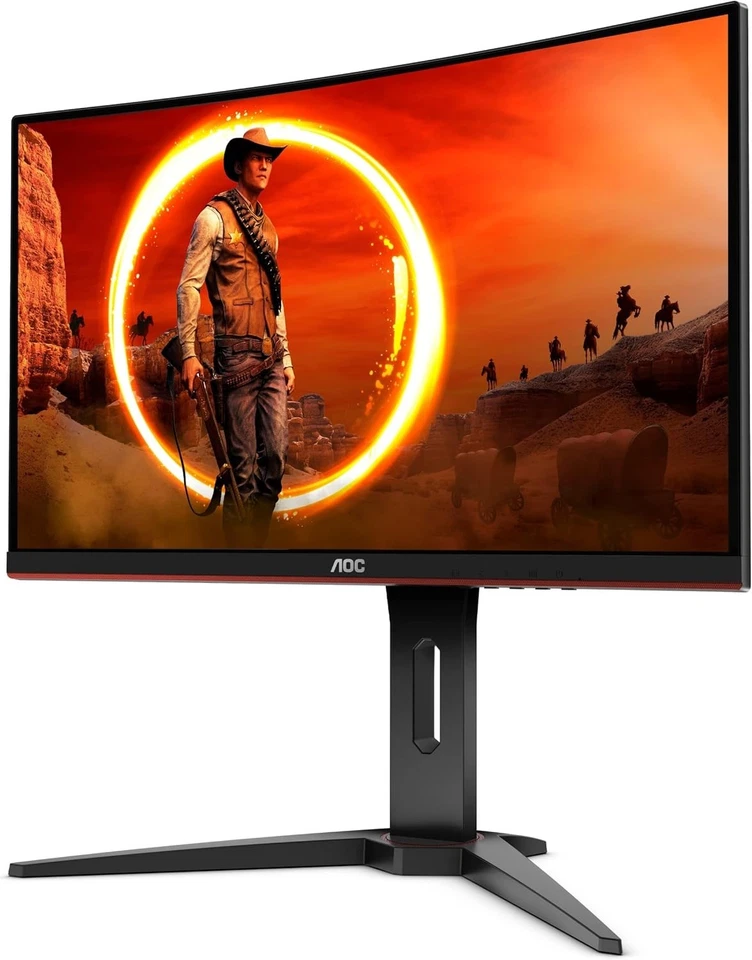 AOC C24G1 24" Curved Frameless Gaming Monitor FHD 1080p 1500R VA Panel 1ms 144Hz - Image 3 of 4