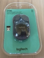 Logitech Wireless Funk Maus M185 / Kabellos / Schwarz Grau / Usb EmpfäNger