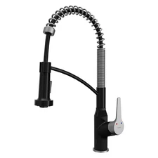 Karran USA KKF215 Alston 1.8 GPM 1 Hole Kitchen Faucet - Matte Black and