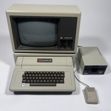 Apple II Computer with Monitor and Disk Drive Tested and Working ESP32 SoftCard
