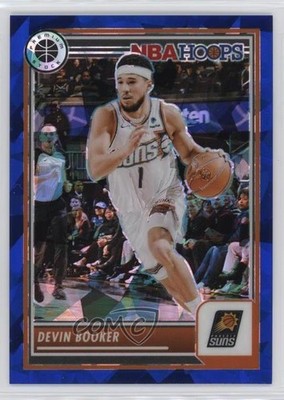 2023 Panini NBA Hoops Premium Stock Blue Ice Prizm 16/99 Devin Booker #96 1c5x