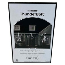 Gemmy LED LightShow Thunderbolt Halloween Flashes Lightning Bolts Sound Effects