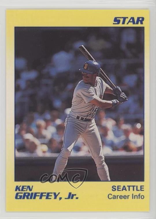 1990 Star Ken Griffey Jr Yellow Ken Griffey Jr #8 HOF 0pe3